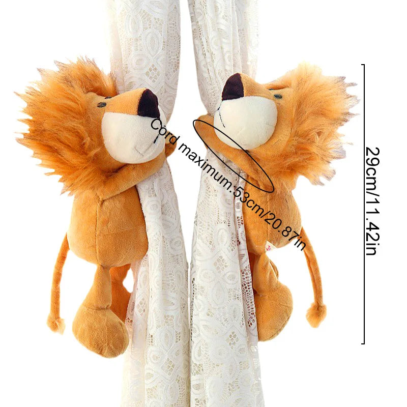 Attache-rideau Animal en Peluche pour Enfants – Décoration de Rideaux avec Motif Cartoon