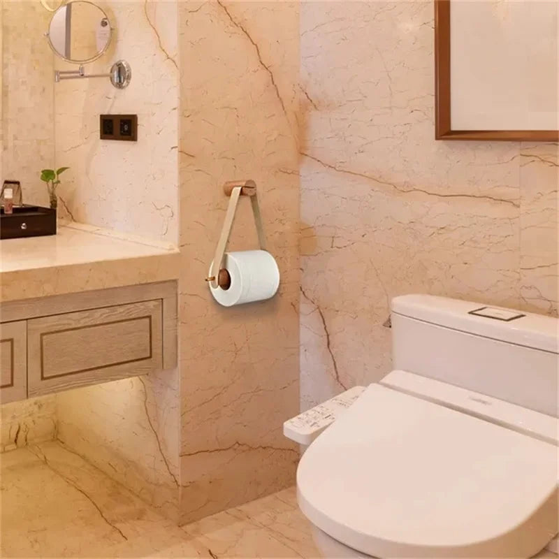 Support en Bois Vintage pour Rouleau de Papier Toilette - Ajoutez une Touche de Charme Rustique à Votre Salle de Bain - StellerBrand