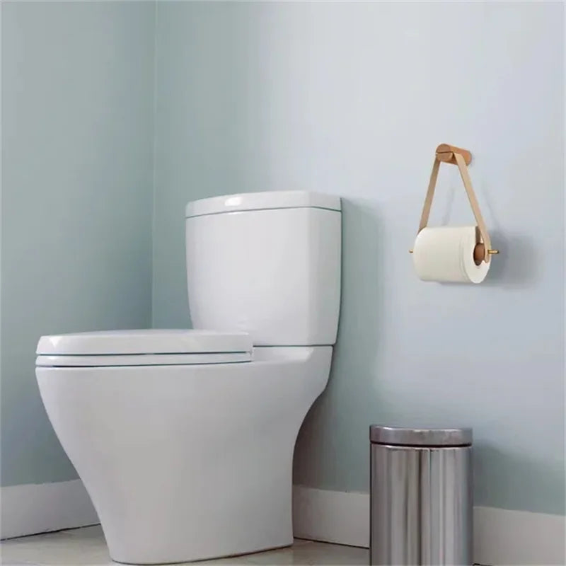 Support en Bois Vintage pour Rouleau de Papier Toilette - Ajoutez une Touche de Charme Rustique à Votre Salle de Bain - StellerBrand