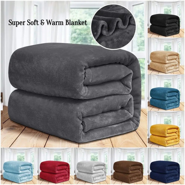 Couverture en Fausse Fourrure Fleece de Luxe - Taille Queen - Couverture Anti-Statique et Ultra Douce (300 GSM)