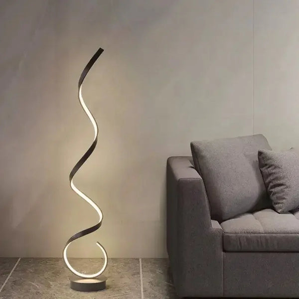 Lampadaire LED Moderne Minimaliste – Lampe de Sol Noire et Blanche pour Chambre, Salon et Coin Lecture