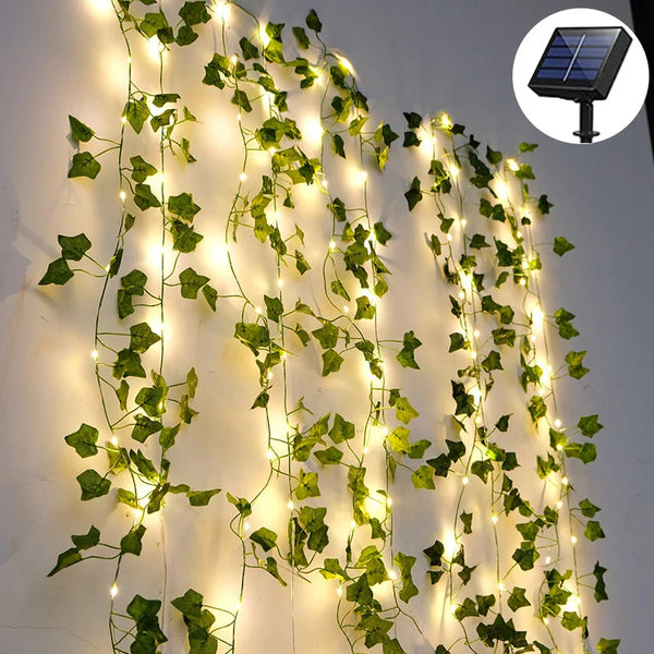 Guirlandes Lumineuses Solaires – Feuilles d’Érable pour Décoration Extérieure