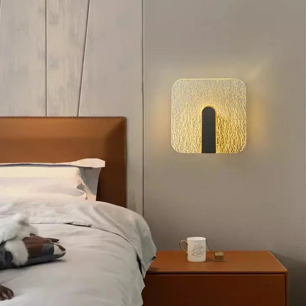 Lampe Murale LED Nordique de Luxe - Applique Murale avec Abat-jour en Acrylique pour Chambre, Escalier, Décoration de Chevet