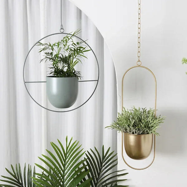 Jardinière Suspendue en Métal | Design Moderne et Minimaliste pour Plantes