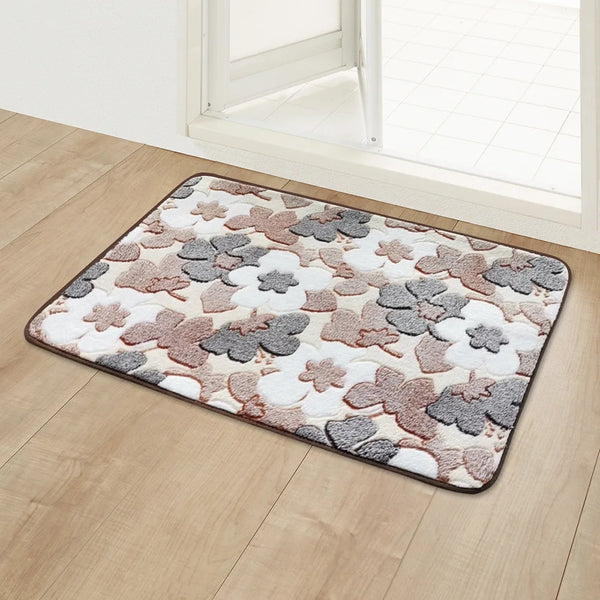 Tapis Antidérapant pour Chambre et Entrée – Tapis de Sol en Fleece de Corail pour Salle de Bain et Cuisine