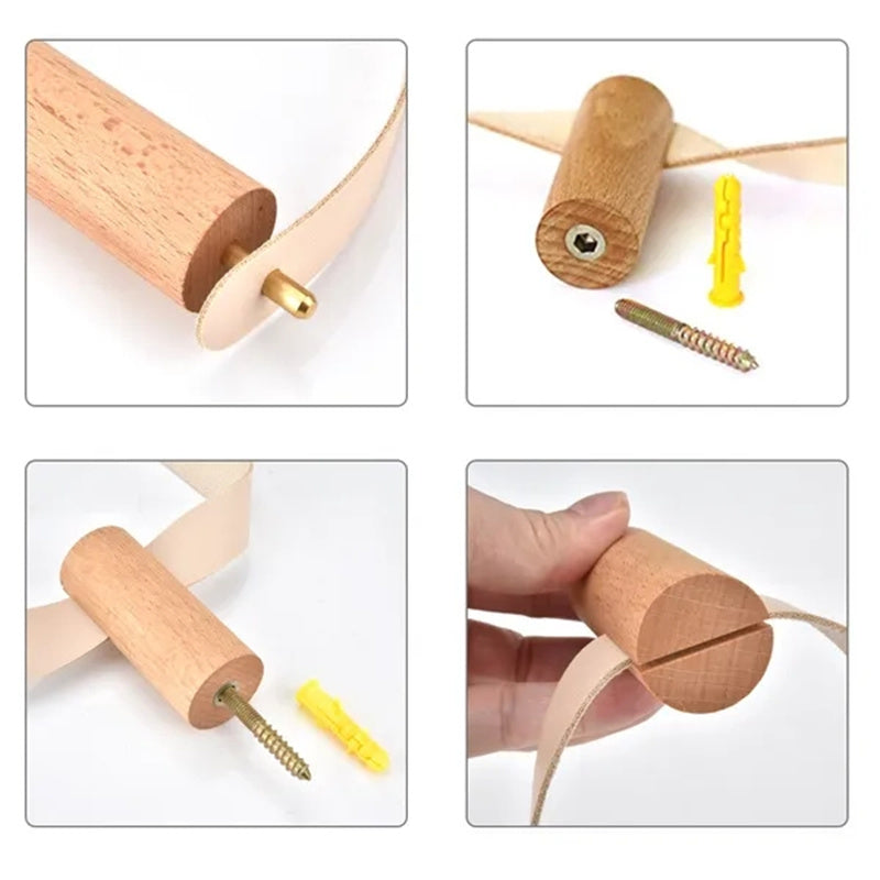 Support en Bois Vintage pour Rouleau de Papier Toilette - Ajoutez une Touche de Charme Rustique à Votre Salle de Bain - StellerBrand